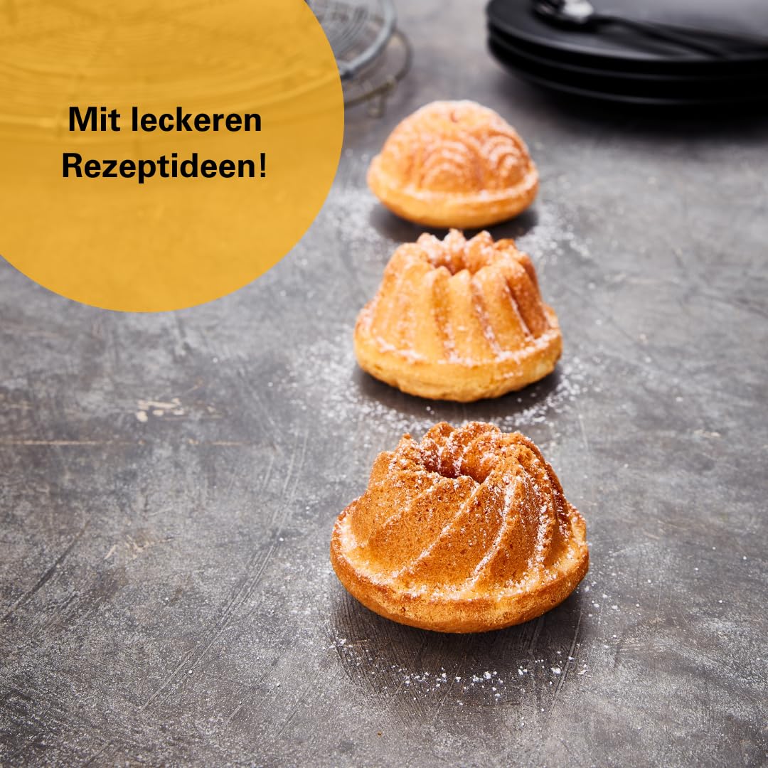 RBV Birkmann, 887077, forma do muffinek, fioletowa, odlew aluminiowy, nieprzywierająca, 12 sztuk, złota