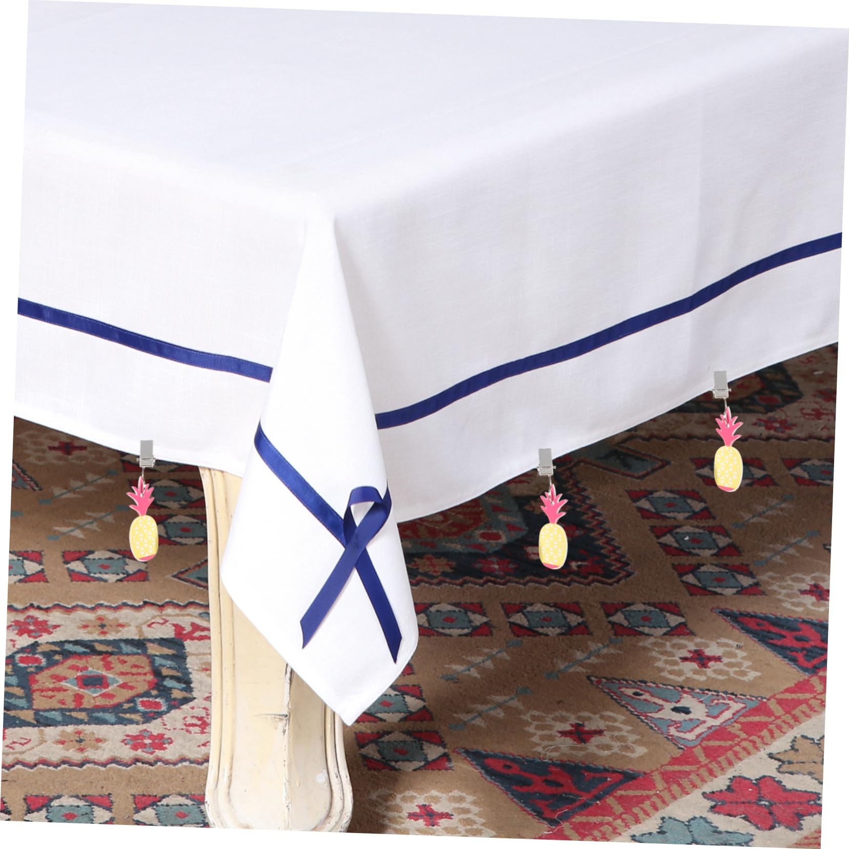 MAGICLULU 16stücke Winddichte Tischdeckenbeschwerer Dekorative Clips Für Tischdecken Für Hochzeiten Und Gartenpartys Goldenen -Design