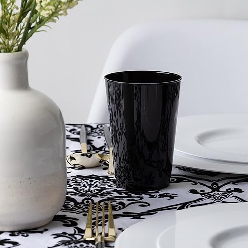 Miniatura 2 de PLASTICPRO Vasos de plástico desechables de 12 onzas, color verde, 40 unidades