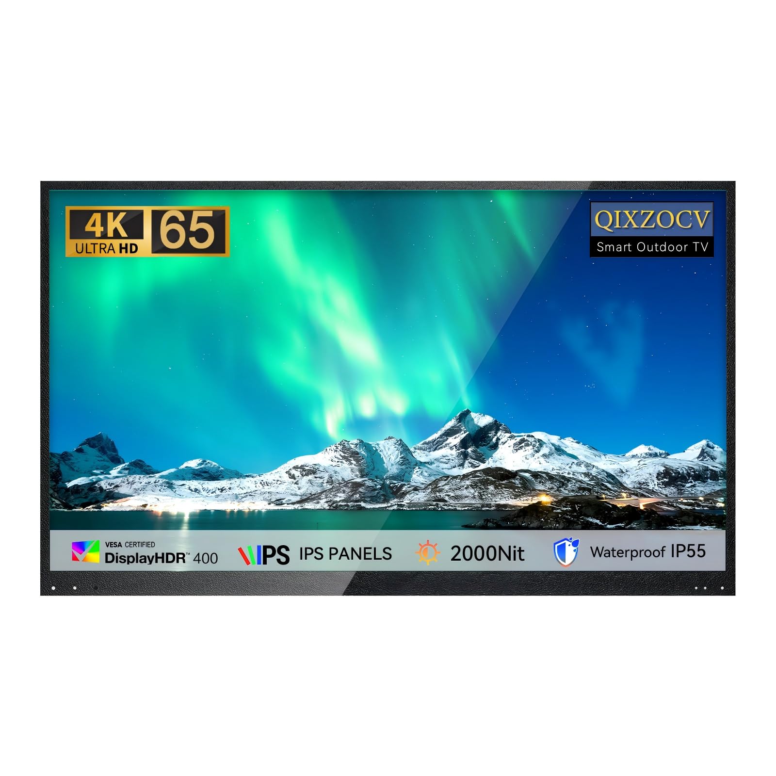 MWE 65" Outdoor TV, Weatherproof Television, All-Weather Smart TV, 2000Nit Ultra-Bright 4K UHD, Voice Control, WebOS System, Perfect for Backyard, Poolside, Deck, RV & Outdoor Parties 65 Inch