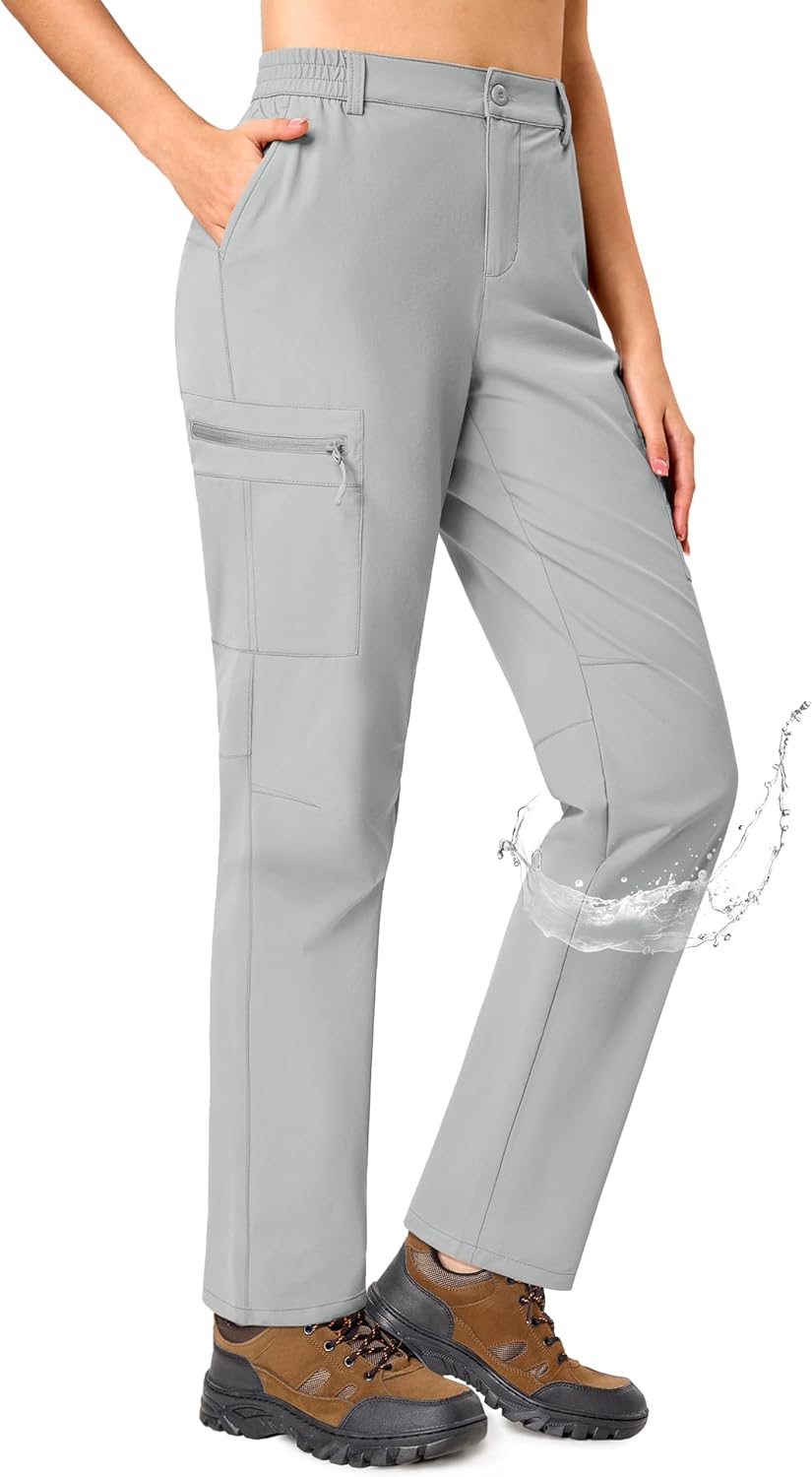 Lightweight Women’s Hiking Pants with Zipper Pockets – Water-Resistant & Quick-Dry