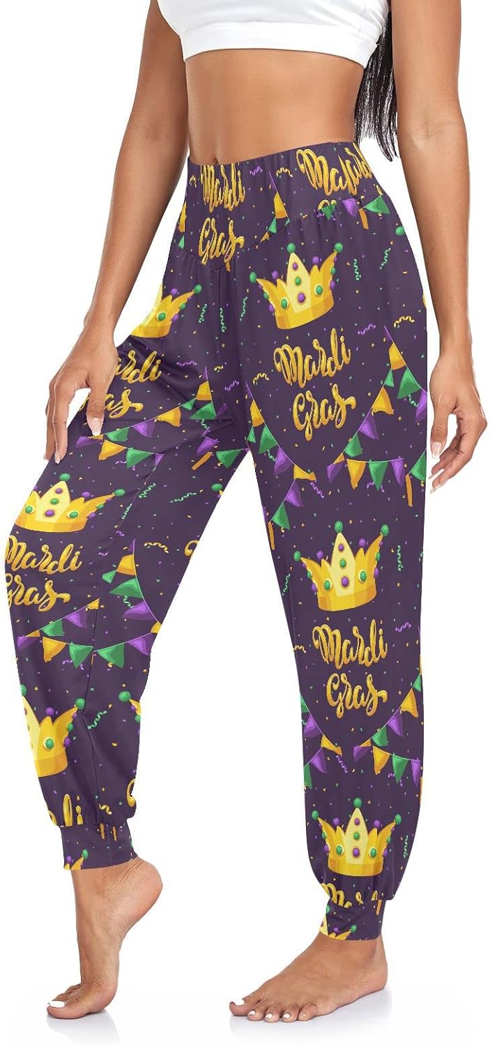 Aflyko Women Boho Trousers Comfy Sweatpants Yoga Urban Dance Pants S-2XL