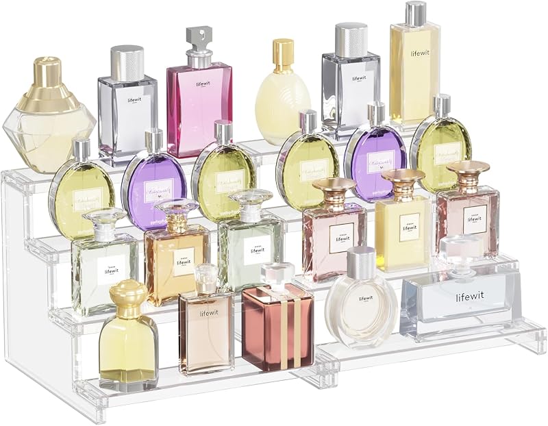 Organizador de Perfumes Lifewit com 4 níveis, montagem sem ferramentas, 2 unidades