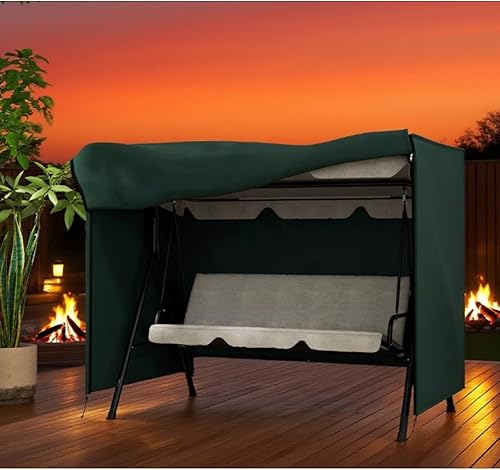 Miniatura 2 de Hamaca de patio al aire libre, columpio para porche, resistente a los rayos UV y transpirable, columpio moderno para asiento de jardín, patio con