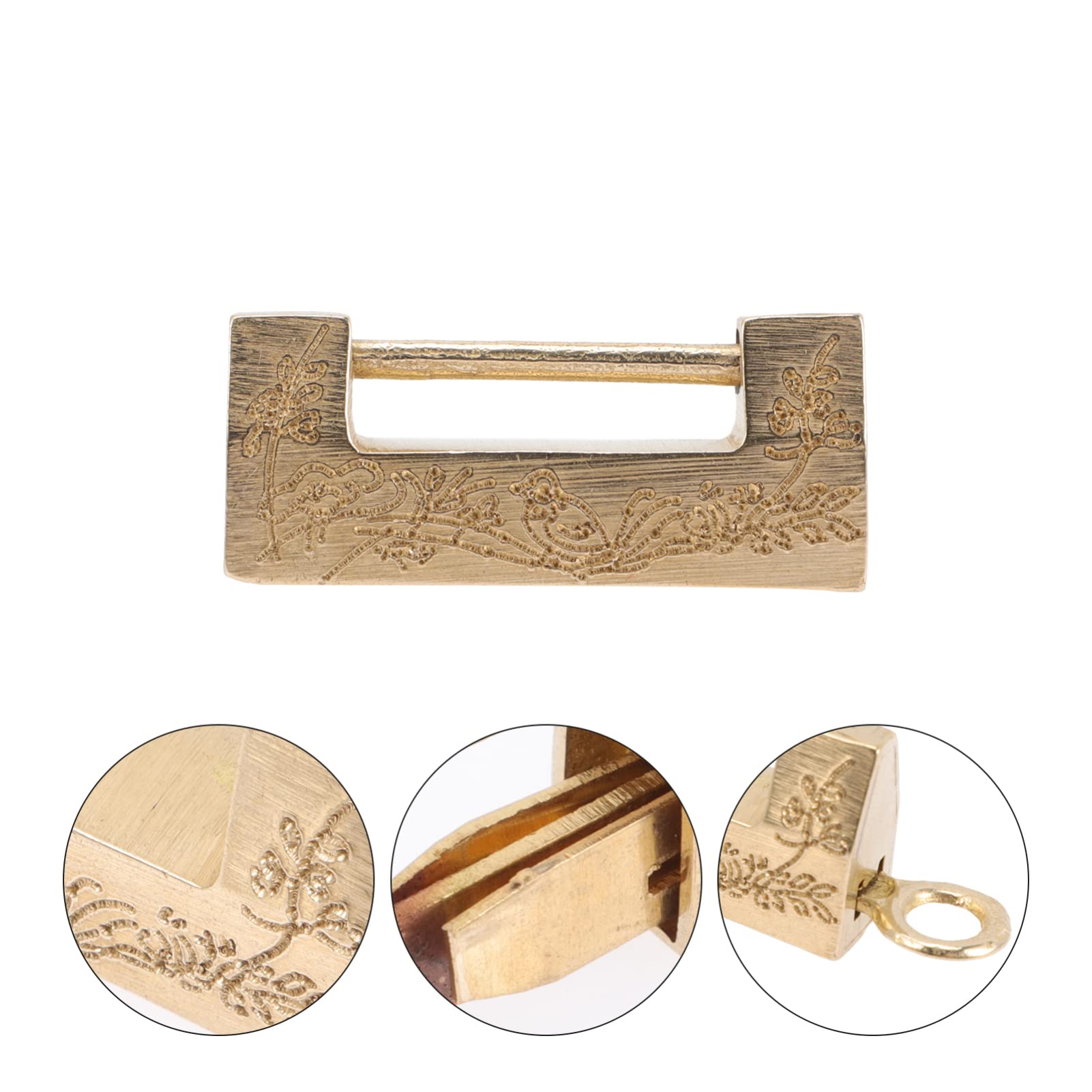 Housoutil 5 Sets Mini-kombinationsvorhängeschloss Aus Kupfer Für Schmuckschatulle Antike Riegel Vintage-kofferschloss Retro- -schloss Zur Verwendung