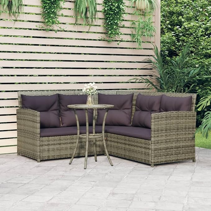 Yolola Poly Rattan Lounge Gartenmöbel Ecklounge Ecksofa Gartengarnitur