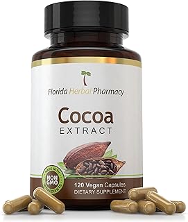 Florida Herbal Pharmacy, Cocoa Extract Capsules 10:1 (120 Capsules), Two Months Supply