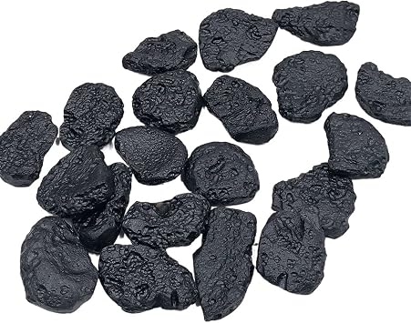 natural luster 100g Bulk Natural Tektite Stone Black Meteorite Crystal Gemstone Pendant Making Home Decor Gift