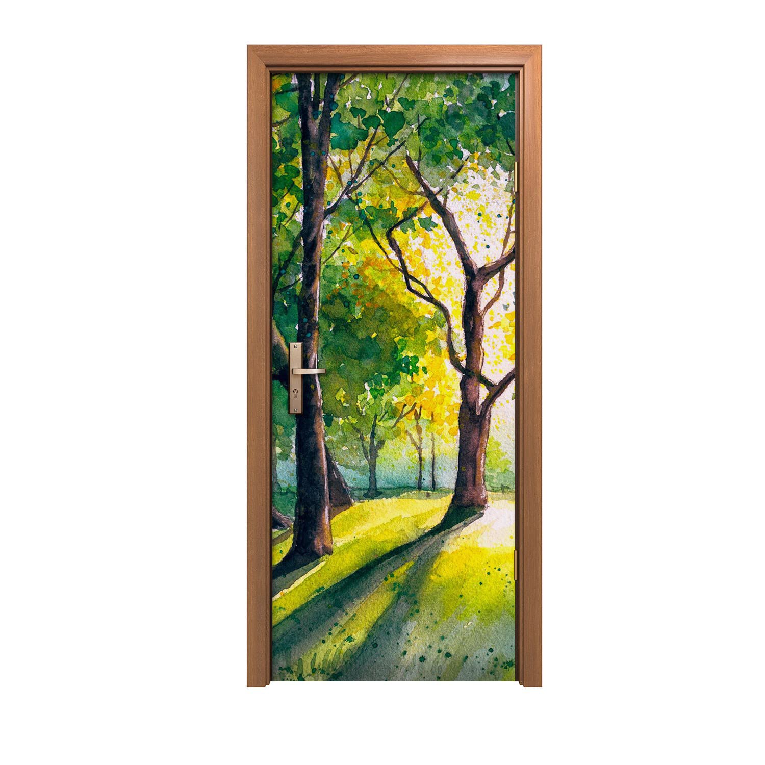 Autocollant de porte 90x200cm impression haute definition pour decoration murale elegante