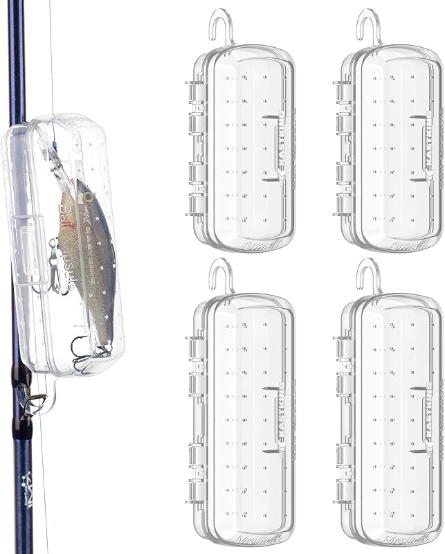 KastKing Bait Kapsule Lure Cover with Vent Holes, Tangle-Free Rod Guard | Protects Hooks, Multiple Attachments for Freshwater & Saltwater Fishing Gear, Corrosion Prevention
