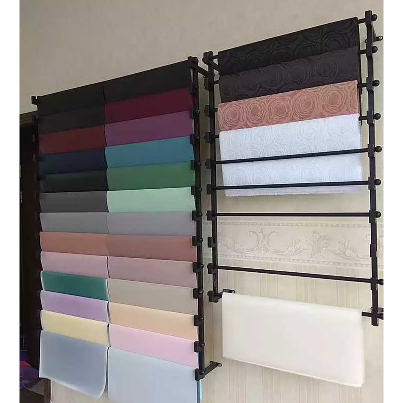 Wieszak Na Wstążki Montowany Na Ścianie, Uchwyt Na Szpule Z Drutu, Organizer Do Przechowywania Papieru Do Pakowania Prezentów, Wieszak Na Wieszaki Na Artykuły R（Gold-70X20X120Cm）