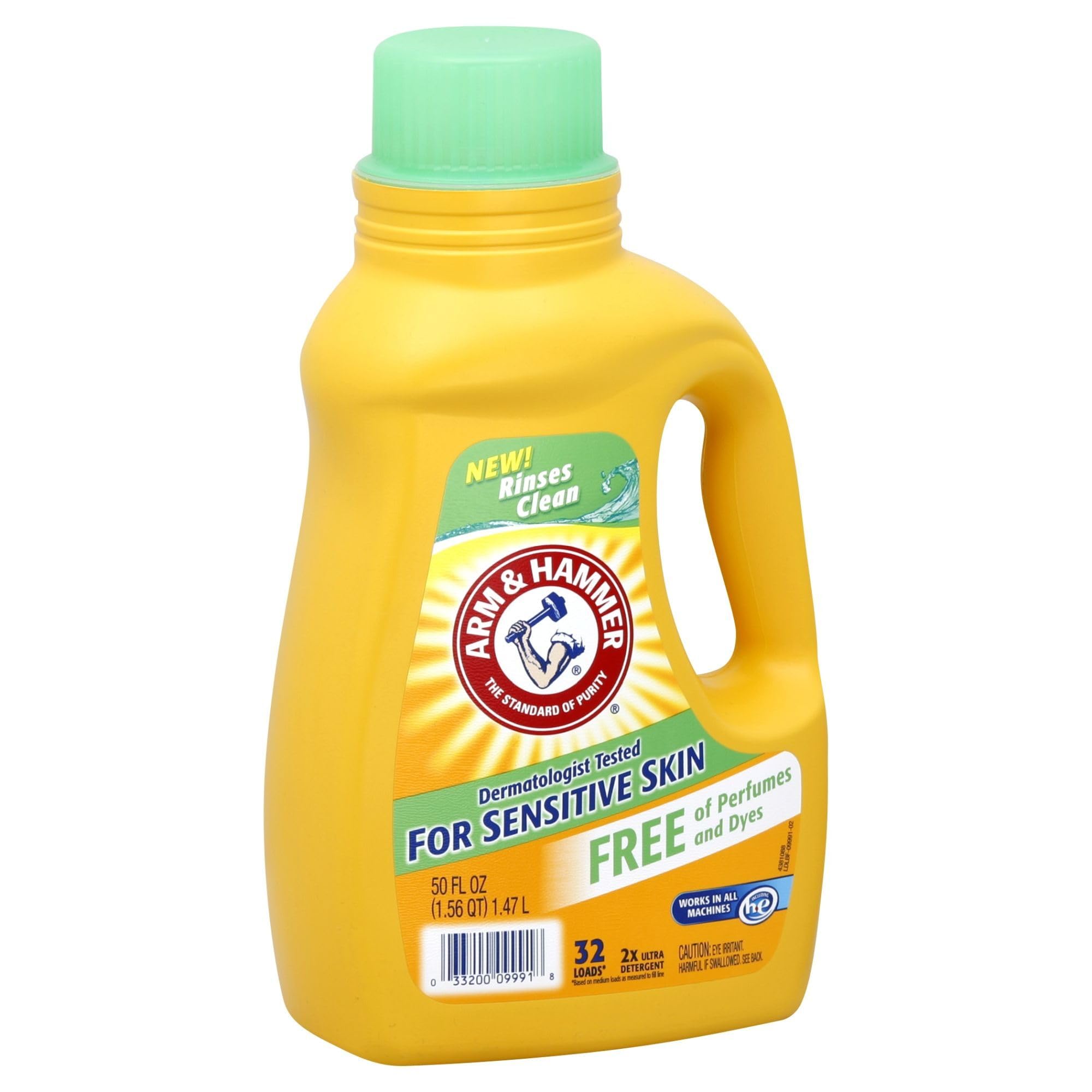Sensitive Skin Free & Clear, 32 Loads Liquid Laundry Detergent, 50 Fl oz