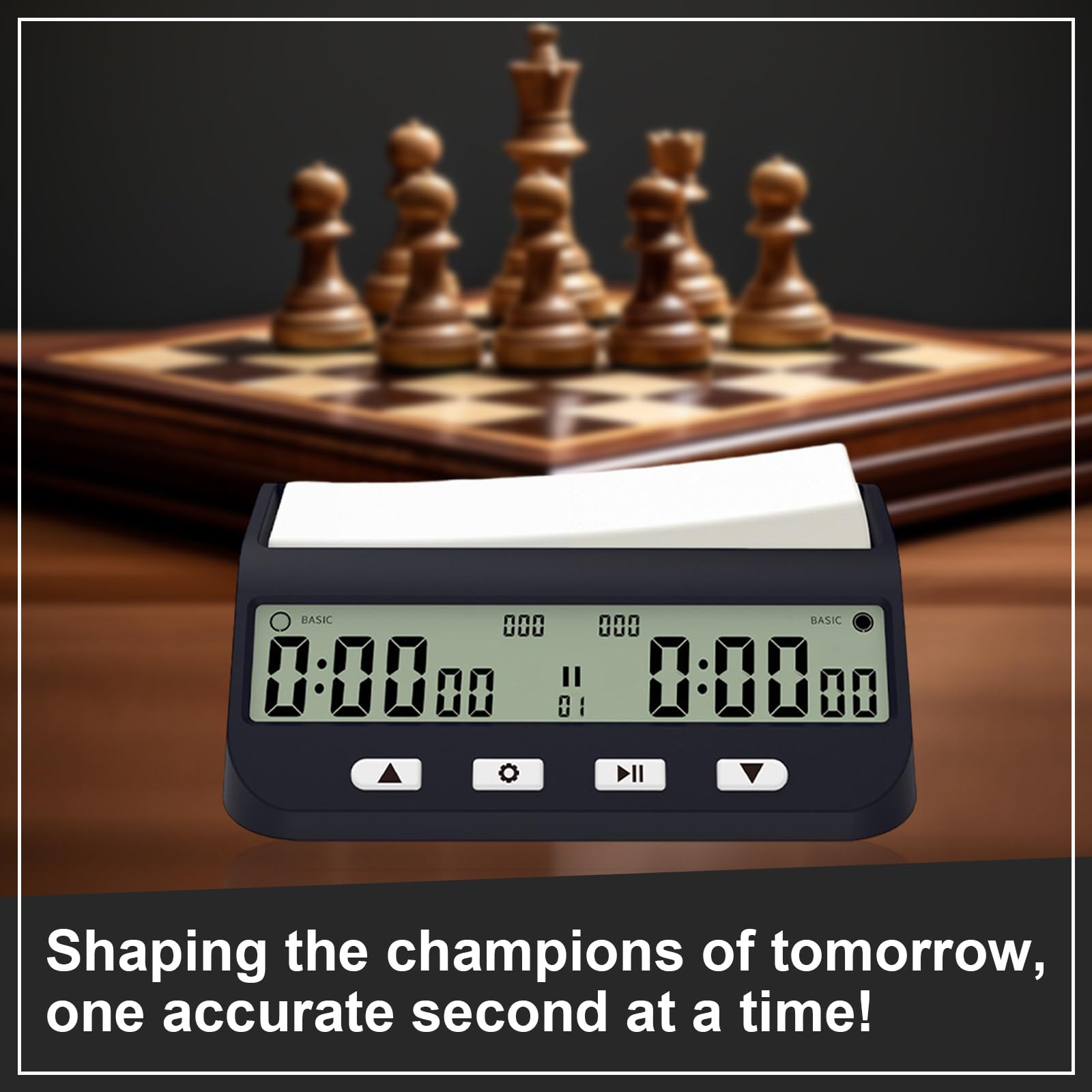 2 x Digitale Schach-Timer mit Basisbonusverzögerung und positiver Zeit; tragbare 3-in-1-Uhr mit Zeit- und Verzögerungsbonus, ideal für Chess I-Go aktualisierte Modelle