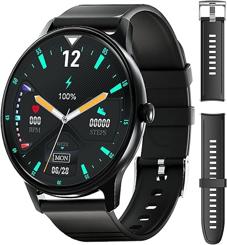 H.TANG Smart Watch Fitness Trackers With Heart Rate Monitor Fit Bitwatches  Mens Messages Reminder Waterproof IP67 Lets Com Smartwatch Calorie Step  Counter Bracelet Compatible Android iPhone – Black : Amazon.co.uk:  Electronics \u0026