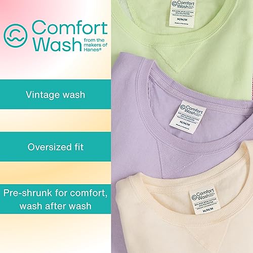 Miniatura 5 de Hanes mens Comfortwash Garment Dyed Sweatshirt