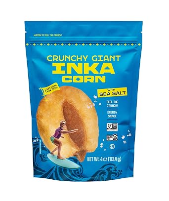 Inka Corn Nuts, Gluten Free Roasted Giant Corn, Original Flavor, 4 Ounce Pack of 1