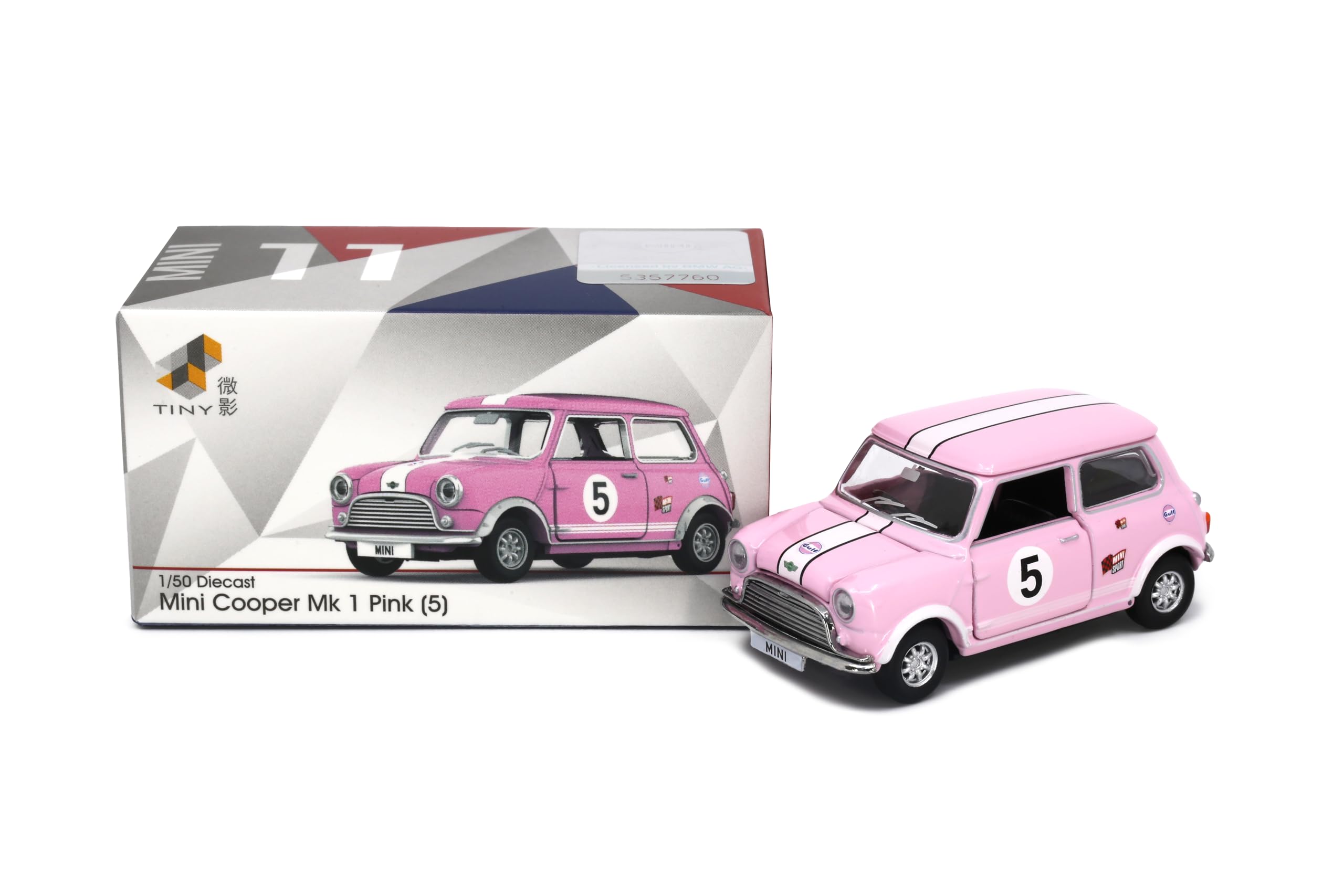 Amazon | Tiny City 1/50 ミニクーパー Mk 1 ピンク (5) ダイキャスト
