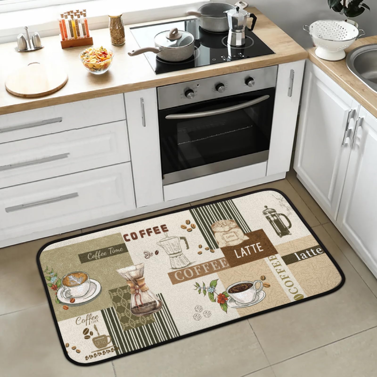 Alfombras de cocina acolchadas de diseño confortable para el suelo