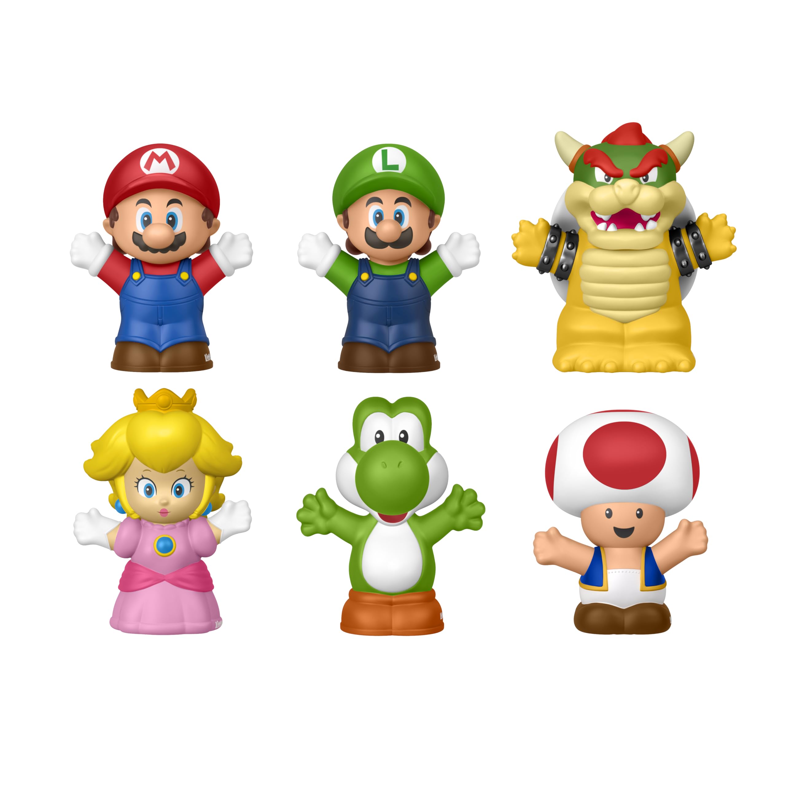 Fisher-Price Little People Toddler Toy My Mario 6-Piece Character Figure Set for Preschool Pretend Play Kids Ages 18+ Months, JHG63 - Image 4