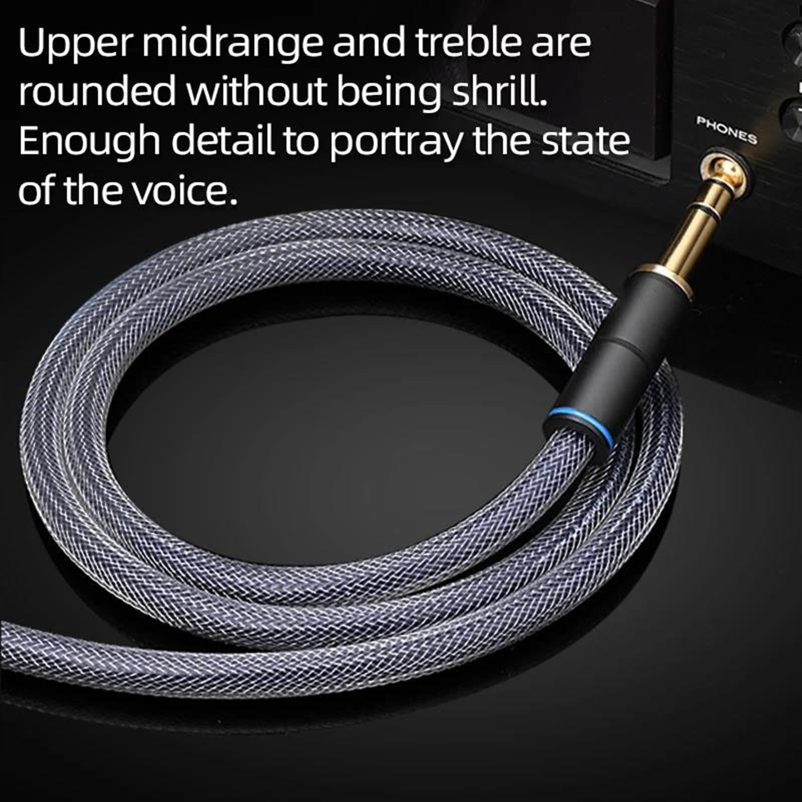 kabel audio instrumentu muzycznego Kabel AUX 3,5 Do 6,5 Mm 6N OFC 3,5 Mm Stereo Do 6,5 Mm TRS Jack Profesjonalny Kabel Do Telefonu I Gitary(3.5 m)