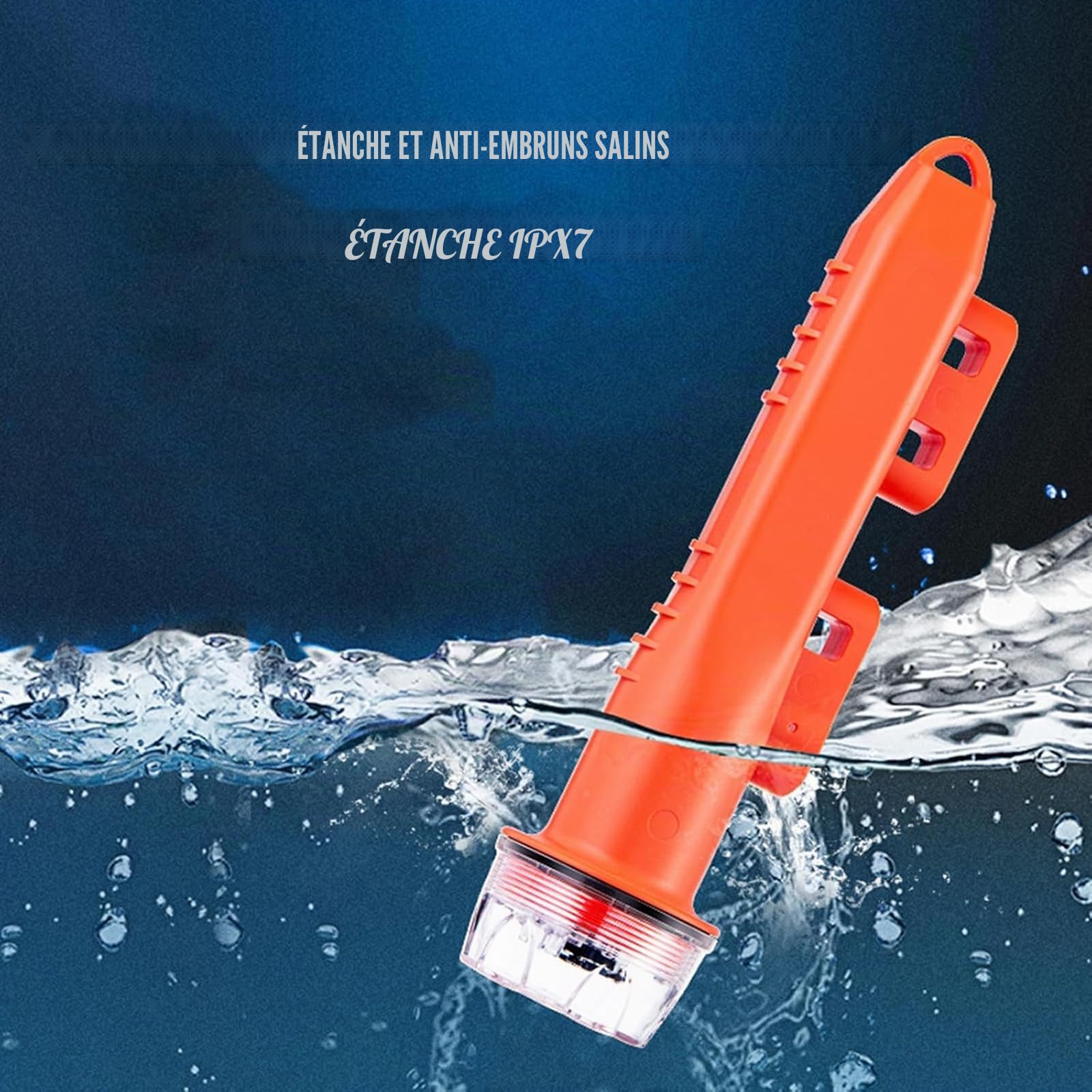 Bouée de positionnement AIS, Balise de mer GPS, avec Fonction d'avertissement et de Suivi, Niveau d'étanchéité IPX7, adapté à la pêche, aux Yachts et à l'aquaculture Marine
