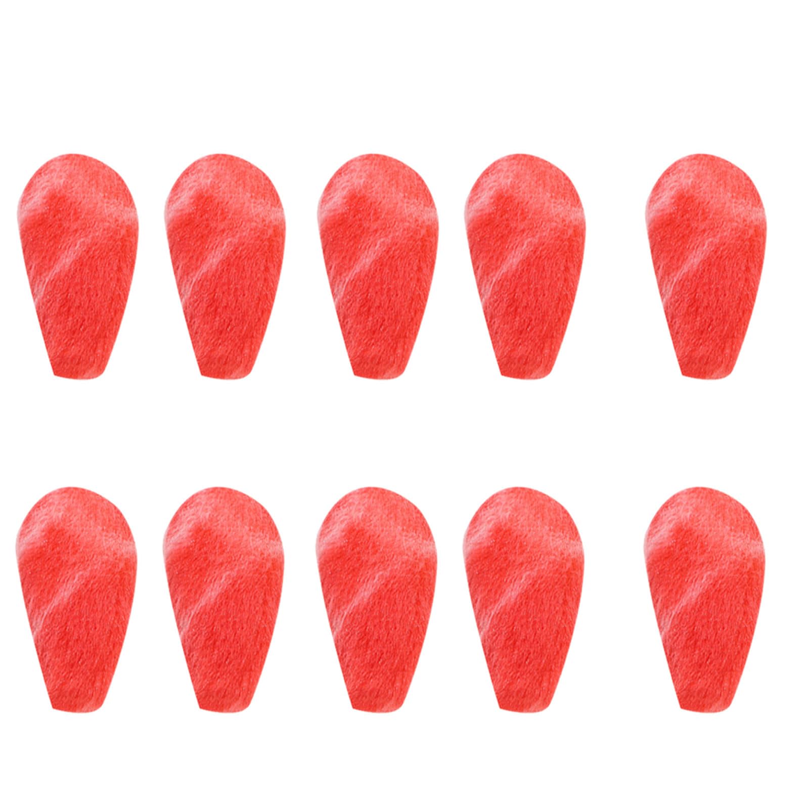 Tsophreniq 10Pcs Furry Bunnies Ears Charm Sewing Plush Ears Appliques Assorted Color for Hair Accessories Clothing Embellishments Crafting Charm for Hair Accessories