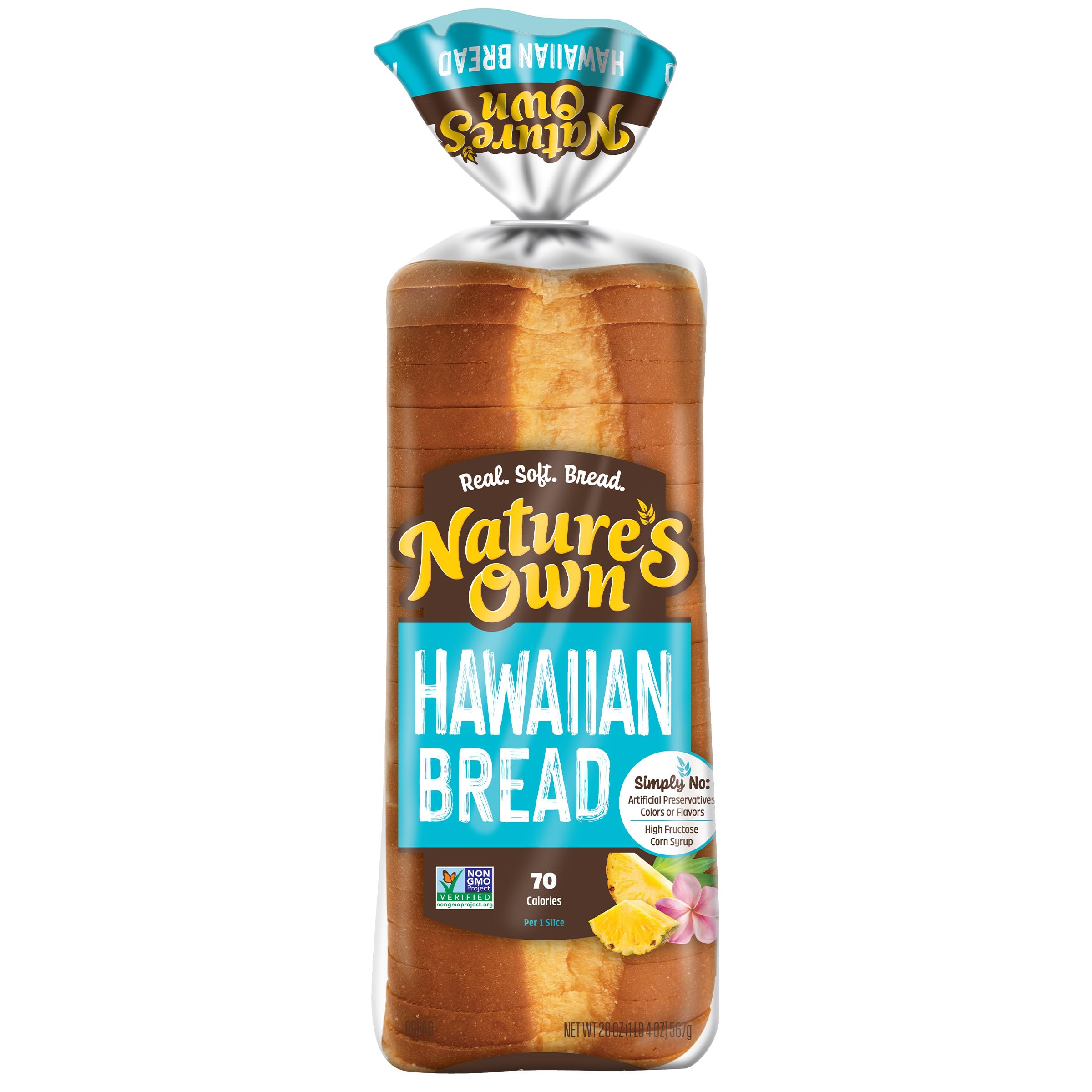 Amazon.com: Nature's Own Hawaiian, Sliced Hawaiian Bread, 20 oz