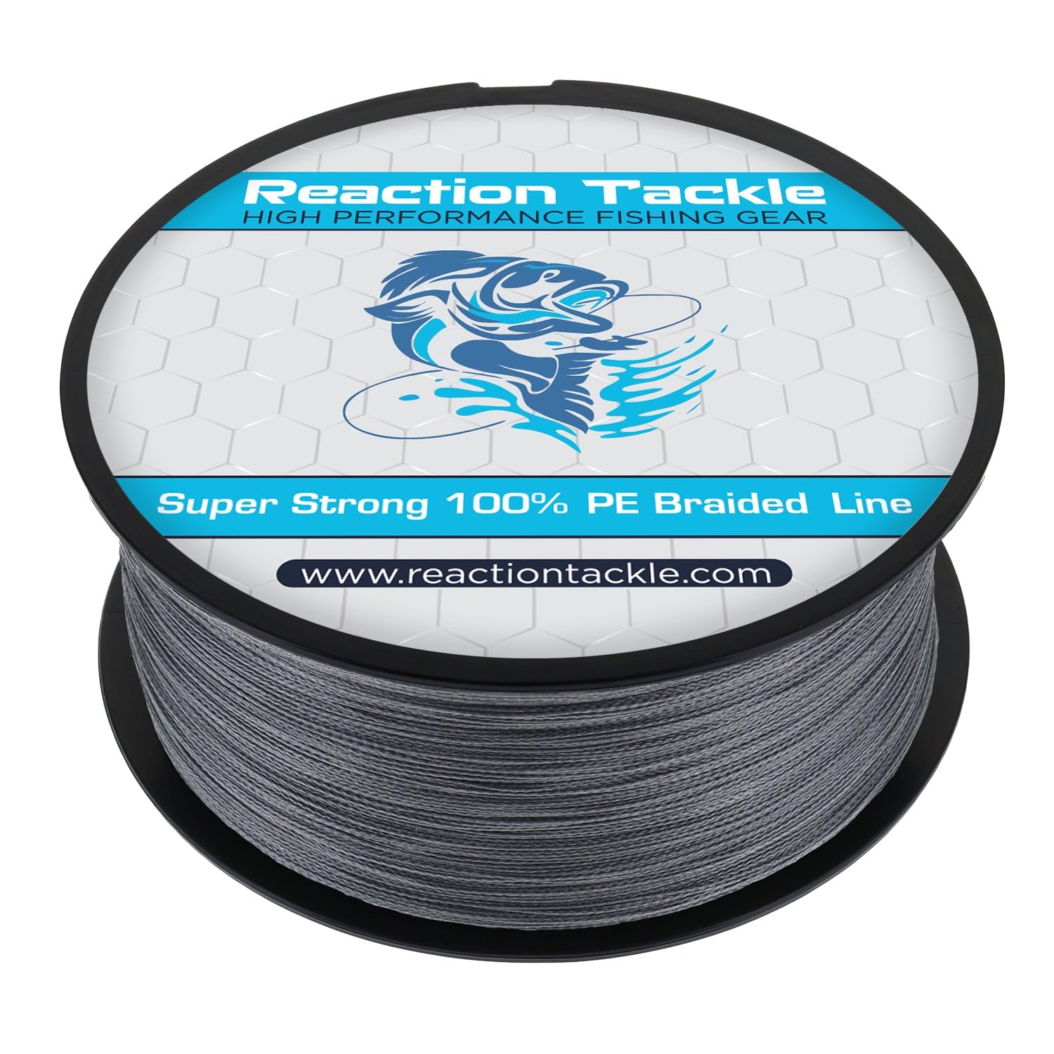 Reaction Tackle Braided Fishing Line - Pro Grade Power Performance for Saltwater or Freshwater Fish - Colored Fishing Line Braid for Extra Visibility