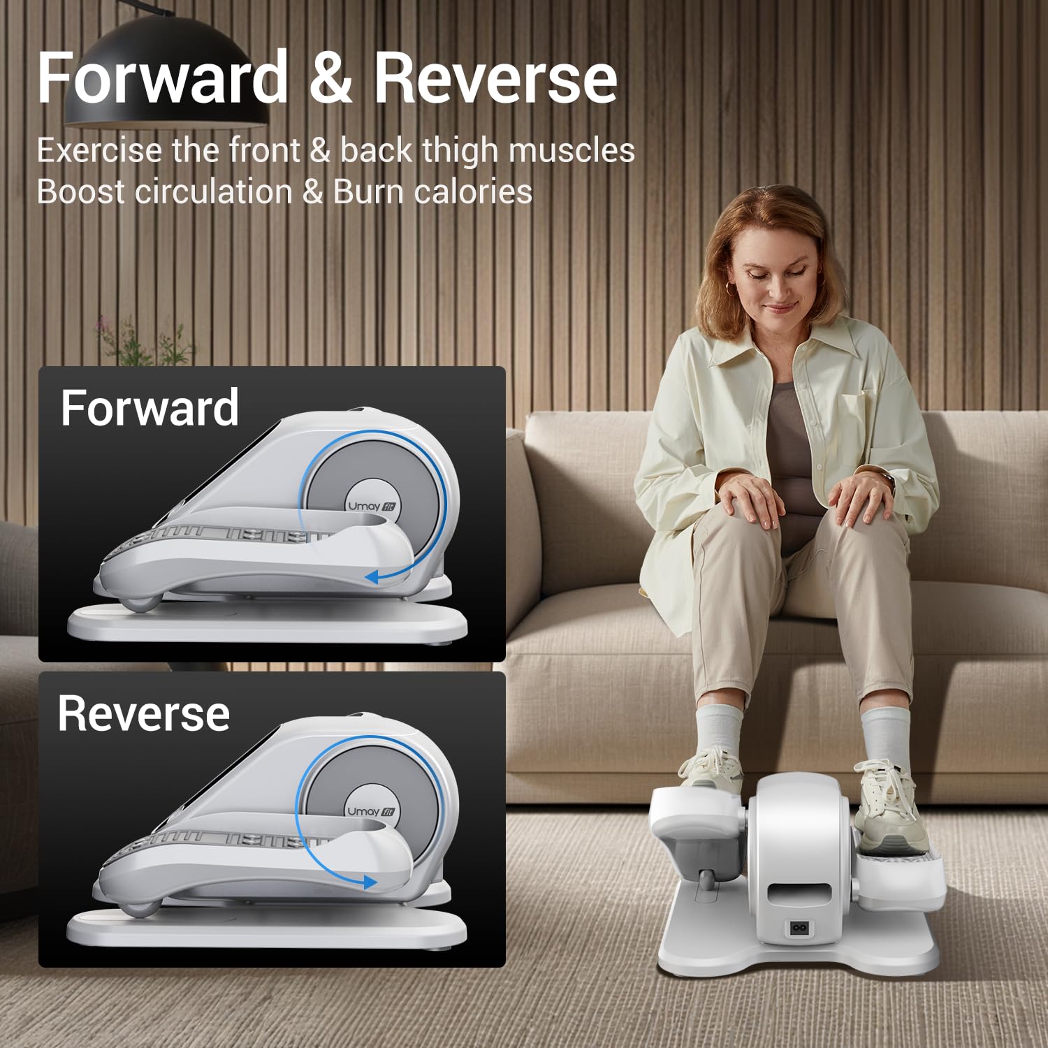 Snapklik.com : Under Desk Elliptical Machine, Ellipse Leg Exerciser For ...