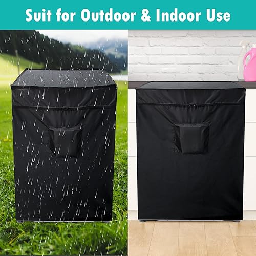 Miniatura 6 de Luxiv - Cubierta negra para congelador de pecho, impermeable, 40 pulgadas de largo x 25 pulgadas de ancho x 35 pulgadas de alto, compacta para