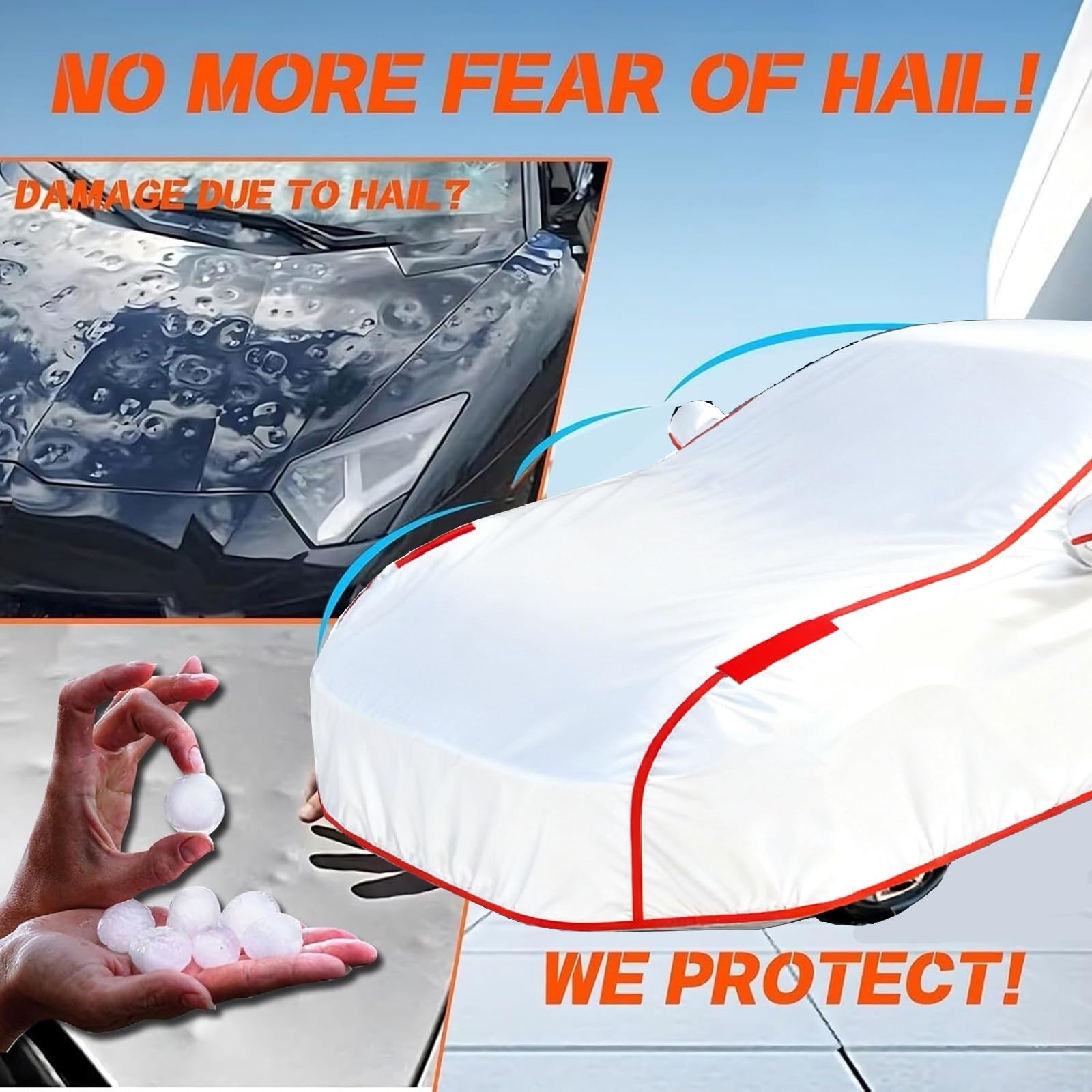 Funda Coche Exterior para Mercedes CLK 270 2002-2005, Funda Coche Antigranizo, Cobertura Total del Automóvil,Impermeable,Resistente A Los Rayos UV