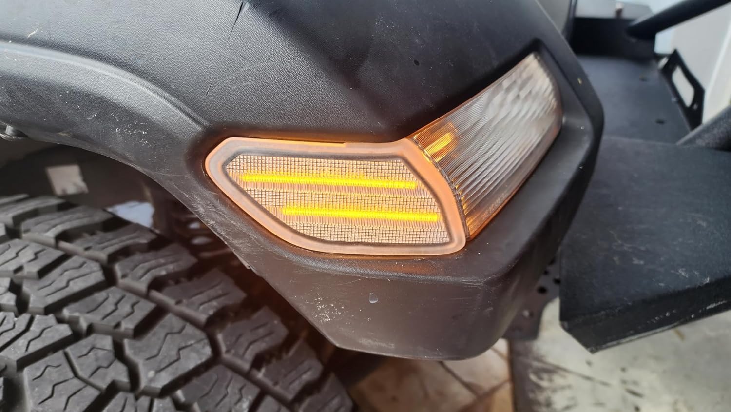 iJDMTOY Matching Clear Lens Amber Full LED Side Marker Light Kit Compatible With Jeep 2018-up Wrangler JL, 2020-up Gladiator, Powered by 27-Diode LED, Replace OEM Amber Sidemarker Lamps