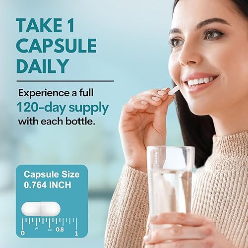 Miniatura 6 de Glicinato de magnesio 500 mg  Suplemento quelado de alta absorción  Apoya el sueño, la recuperación muscular y la salud del corazón  Sin OMG, vegano