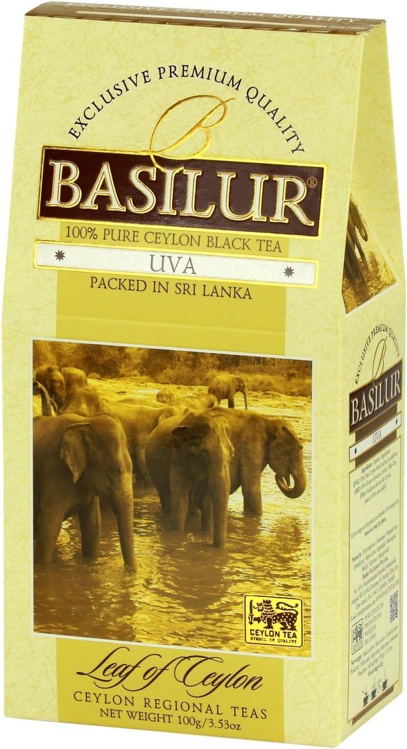 Basilur Leaf of Ceylon UVA Black Tea 1 Pack of 100g Amazon.co.uk Grocery