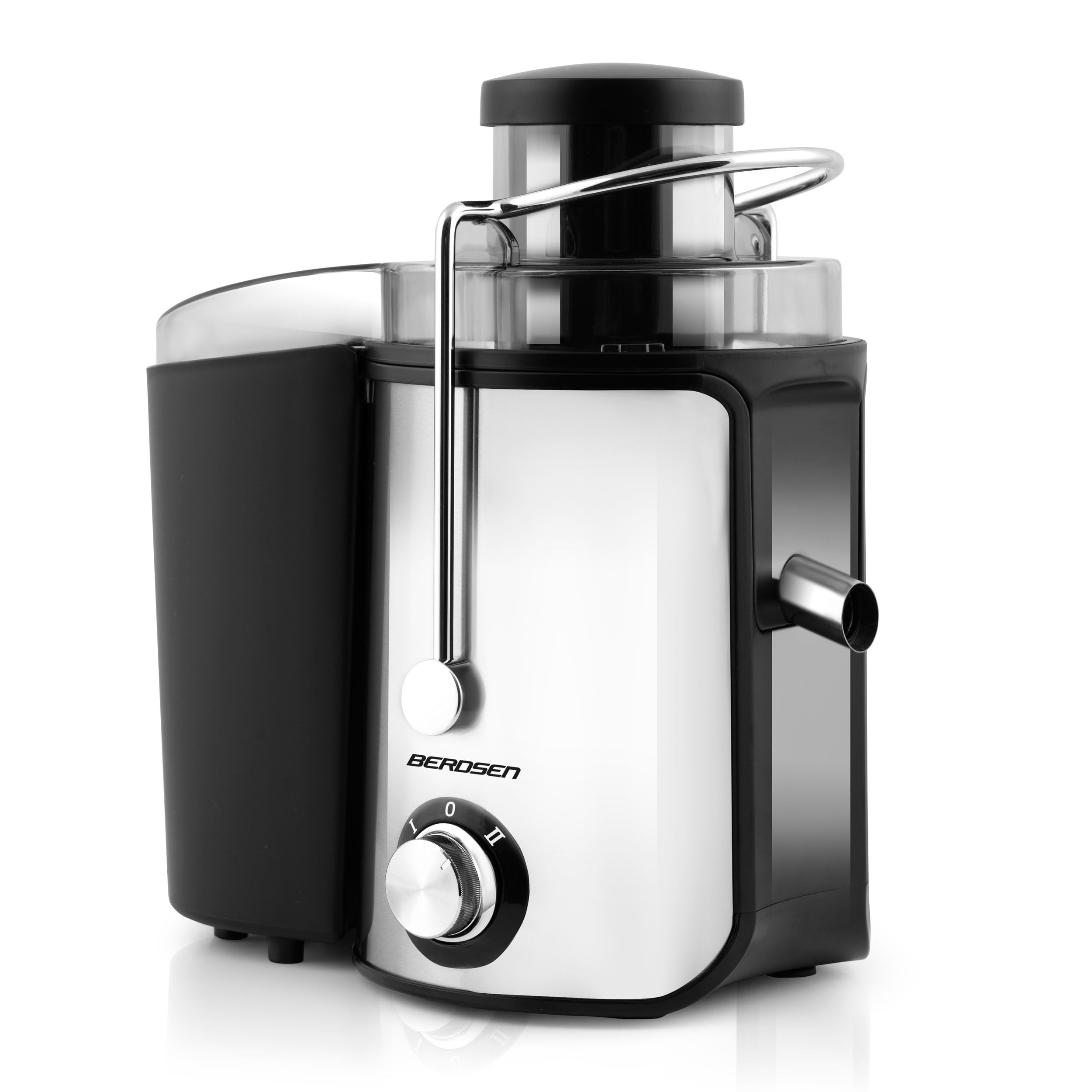 Berdsen - Exprimidor - Para frutas y verduras - Recipiente de 500 ml sin BPA - Máquina de zumo - 600 W - Hoja de acero inoxidable - 12000-13000 rpm - Exprimidor - Exprimidor - Acero inoxidable