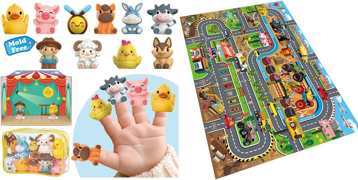 Oriate Play Mat with 10 Finger Puppets
