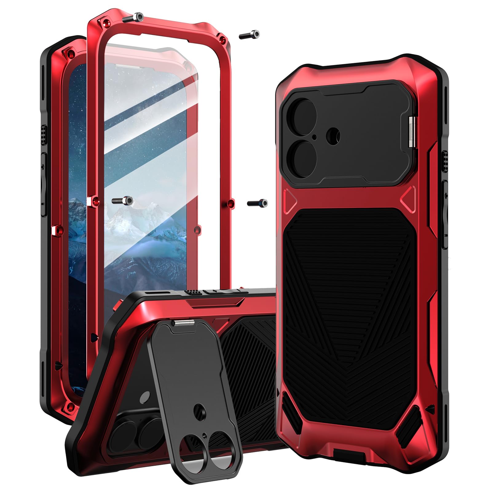 Coque iPhone 17 Pro en métal de qualité supérieure antichoc premium