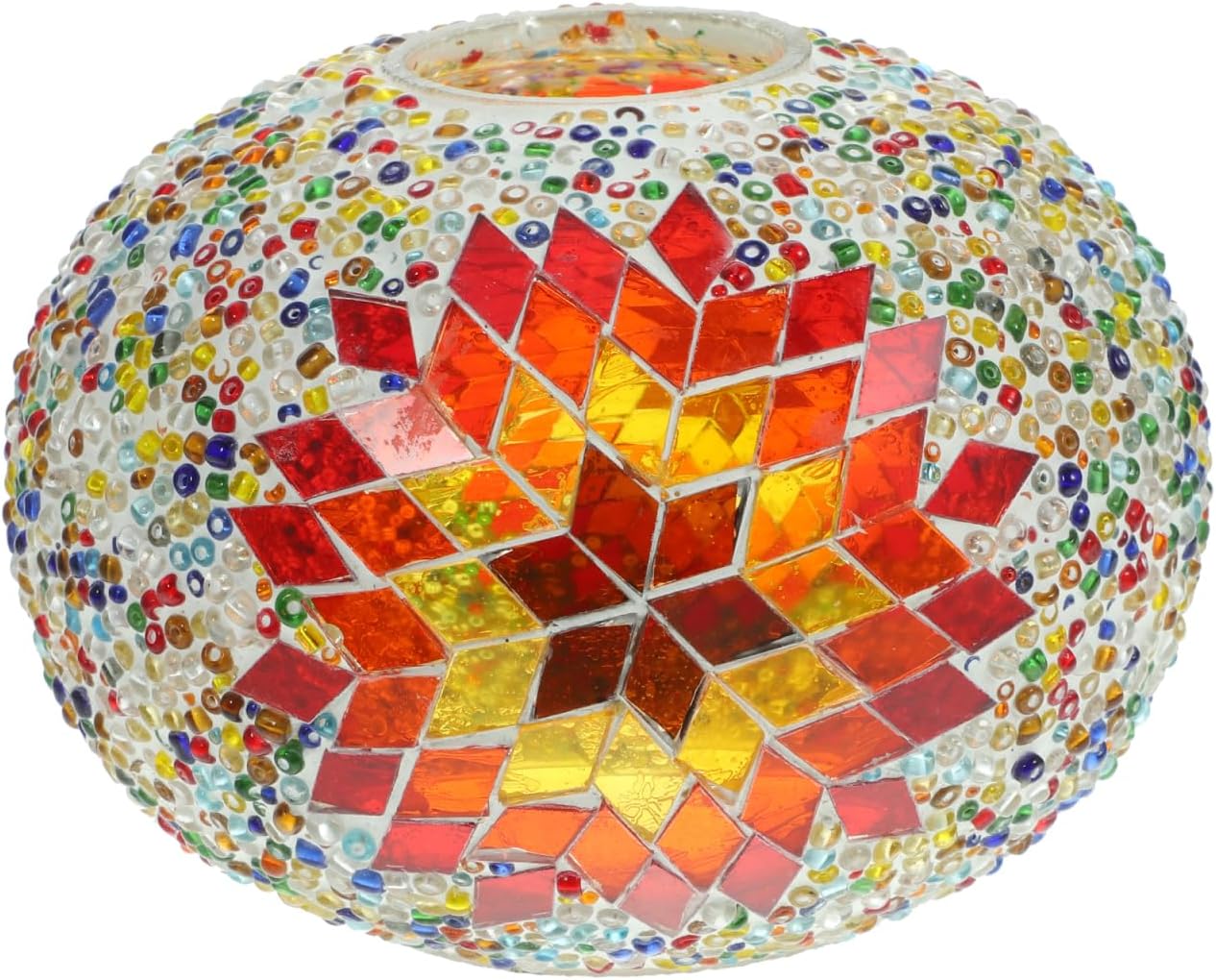 Glass Lamp Shade Globe Replacement for Turkish Desk Lamp Stained Glass Lampshade 6 Inch Retro Table Shade Cover for Home Office Study