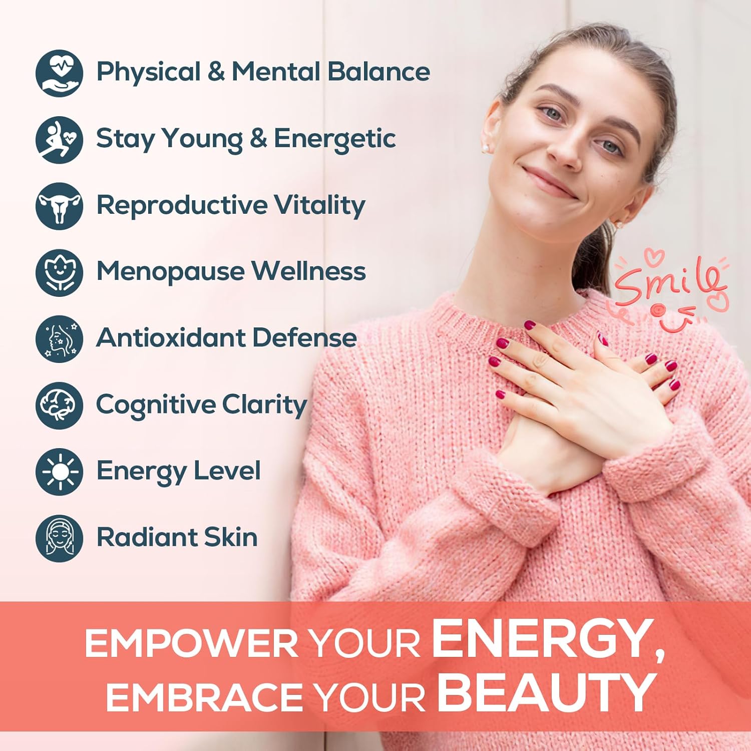 IcarusIvy 2000MG NAD Supplements for Women, NMN Alternative, Female Liposomal NAD+, with Ashwagandha, Berberine HCL, Ginkgo Biloba & Black Cohosh, Women Focused Formula, 90 Capsules - Image 8