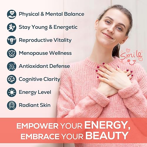 Miniatura 8 de Suplementos NAD de 2000 mg para mujeres, alternativa a la NMN, NAD+ liposomal femenino, con Ashwagandha, berberina HCL, ginkgo biloba y cohosh