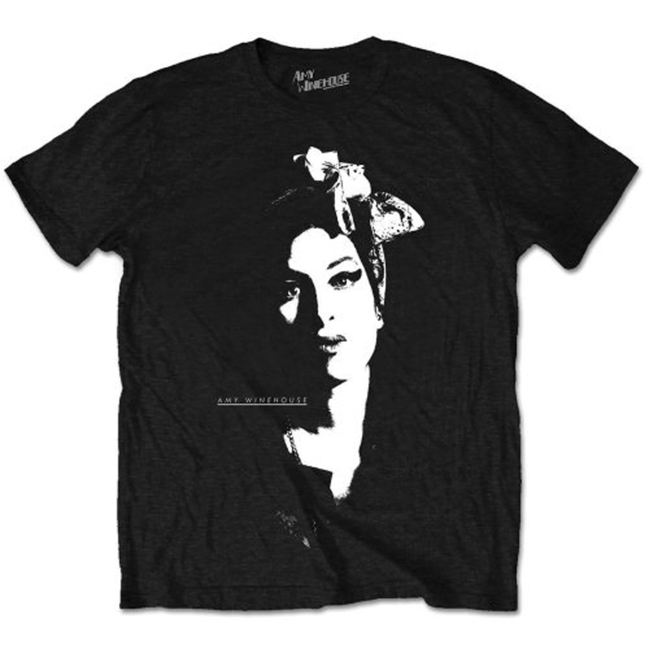 Amy Winehouse Scarf Portrait Official Tee T-Shirt Mens Unisex (XX-Large) Black