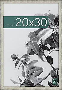MCS Studio Gallery 20x30 Poster Frame Gray Woodgrain, Vertical & Horizontal Wall Hanging Large Picture Frame for Photos, Posters & Art Prints (1-Pack)
