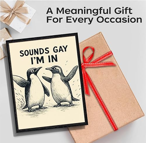 Miniatura 7 de Arte de pared LGBT, decoración de pared en lienzo gay, sonidos gay IM en obras de arte para sala de estar, dormitorio, póster del orgullo LGBTQ para