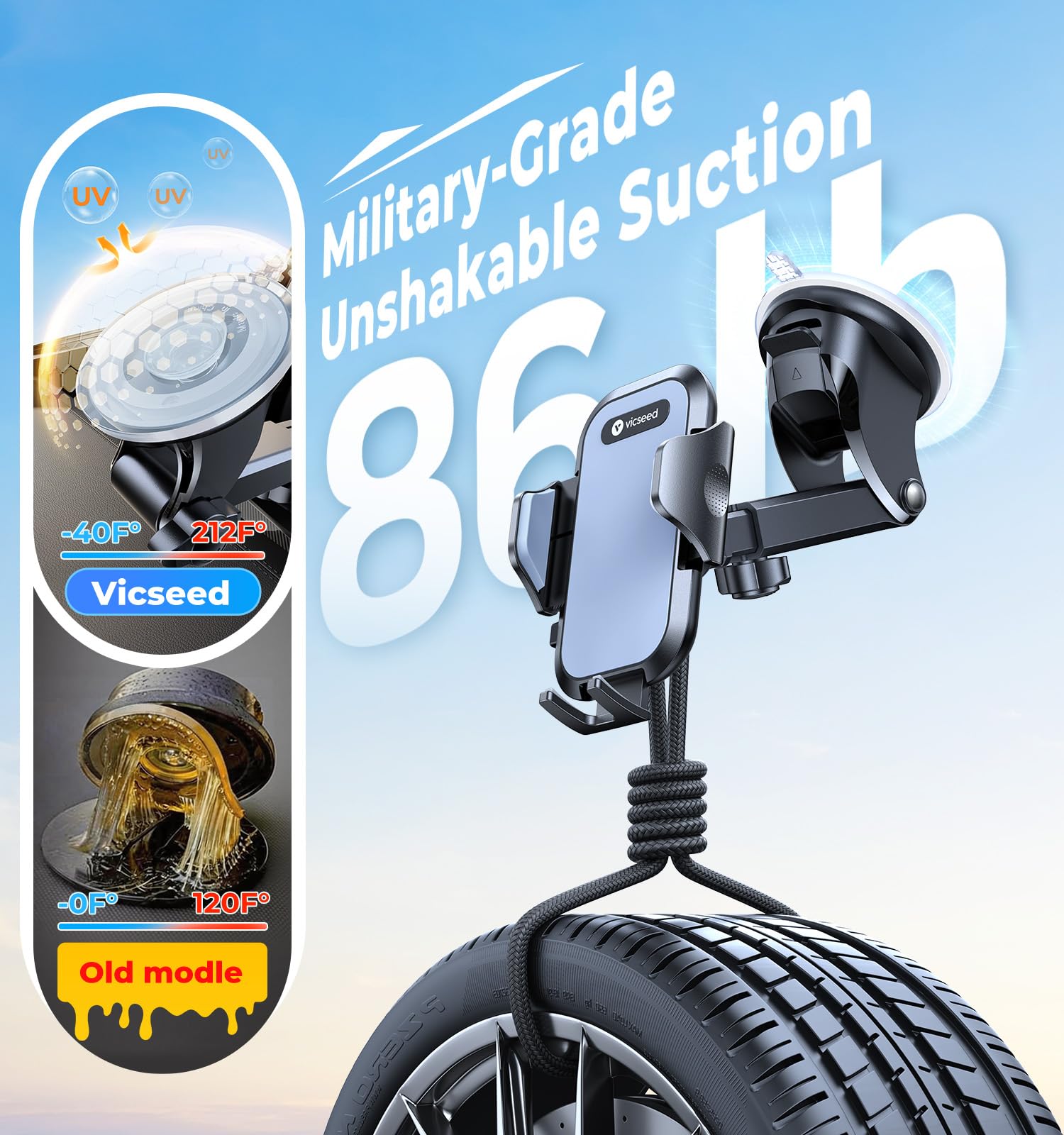 VICSEED 2026 Upgraded Car Phone Holder - Product View