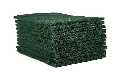 Vessel Crew Heavy Duty Nylon Scrub Pad 6x4 inches (Green, 20pcs)