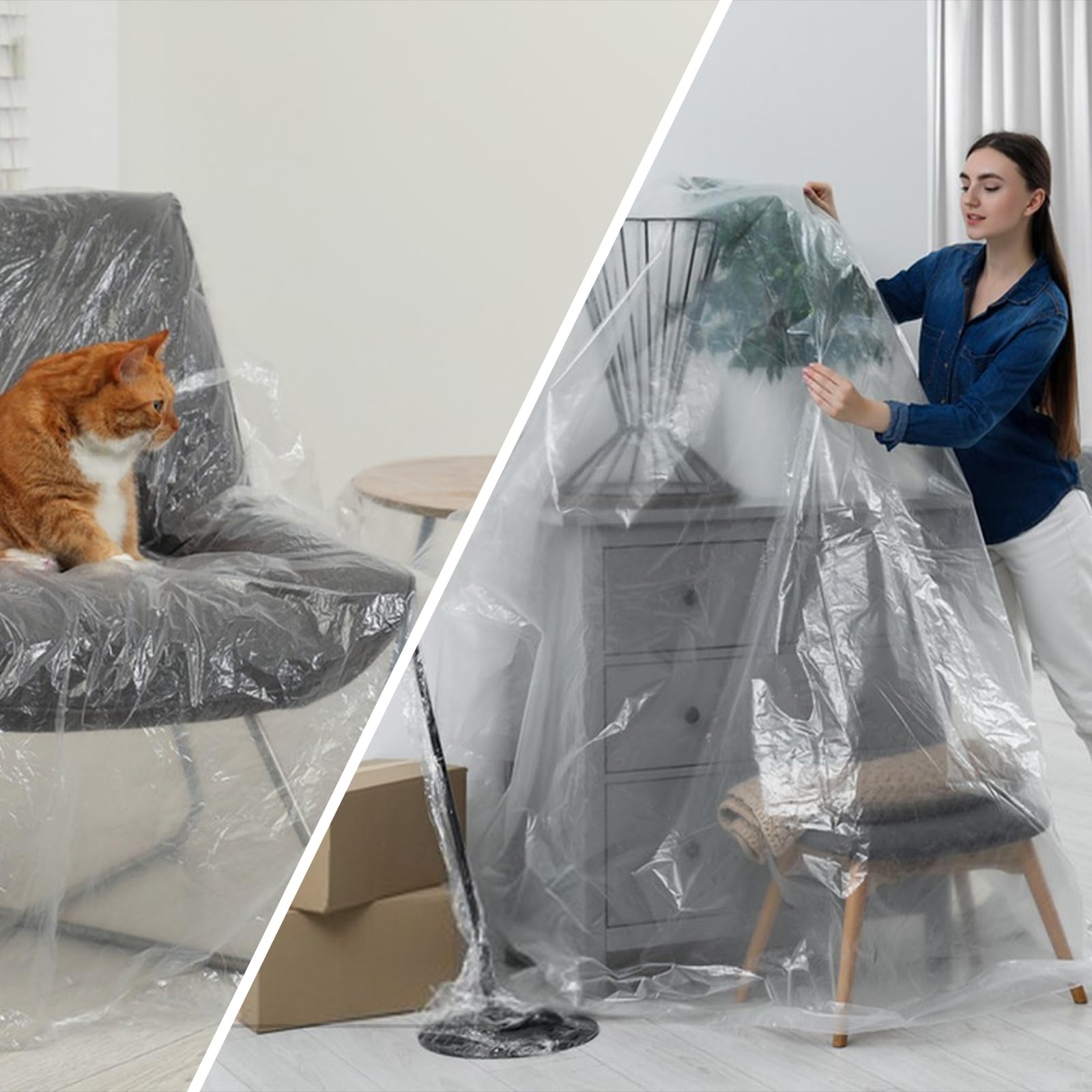 Teli Per Imbiancare 4x5m - 4 Pezzi, Impermeabili, Per Proteggere Mobili E Superfici - Foto 9