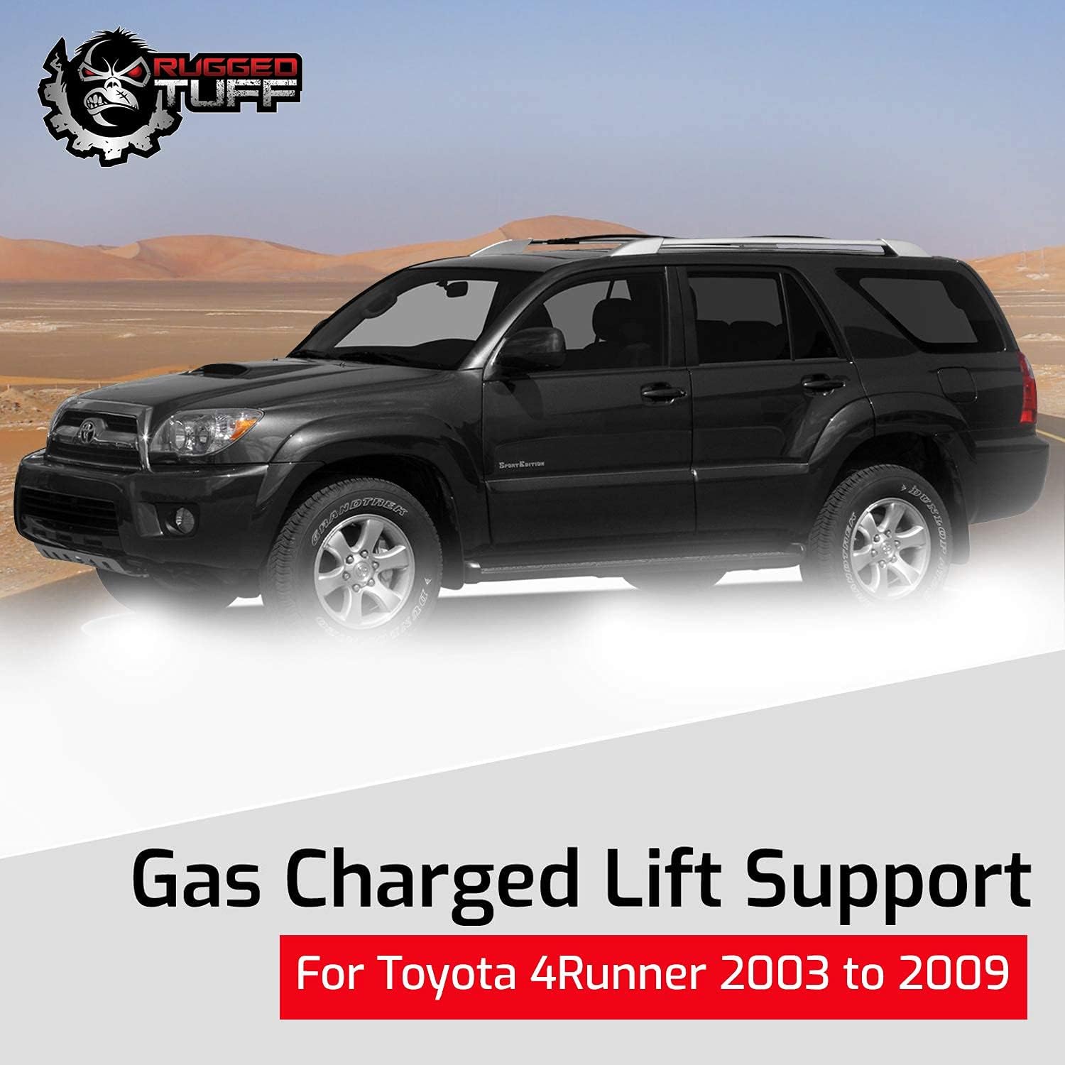 Front Hood Lift Support Shocks Struts for 2003-2009 Toyota 4Runner and 2003-2009 Lexus GX470 Engine Cover Bonnet Lifting Gas Dampers Arms Rods 6228 SG329055 5345039225 (2 Qty)