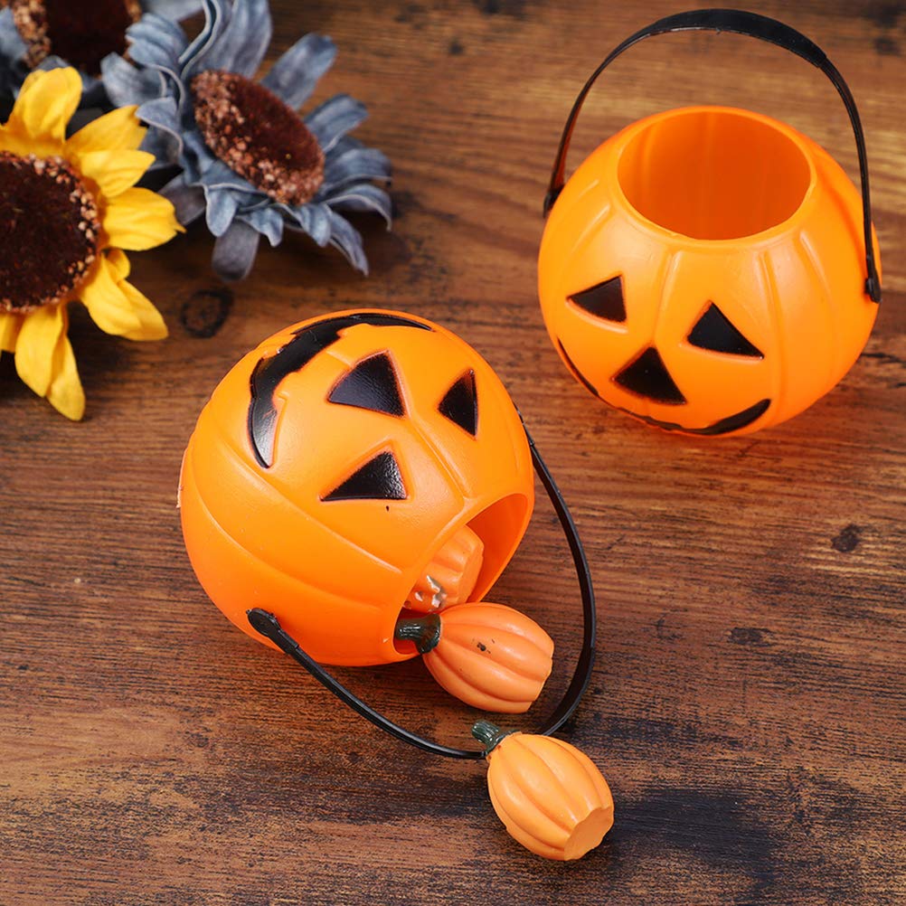 HENBRANDT Borsa Per Dolcetto O Scherzetto Di Halloween - A Forma Di Zucca Arancione 22x35 Cm - Tessuto Con Coulisse Per Bambini