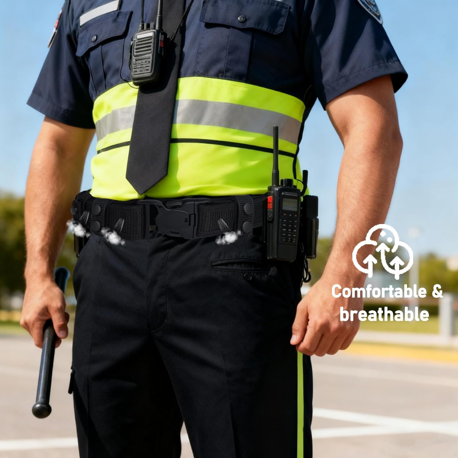 Tactical Duty Belts Law Enforcement - Police Duty Belt with 4 Keepers,2'' Triple-Locking Belt - Image 7