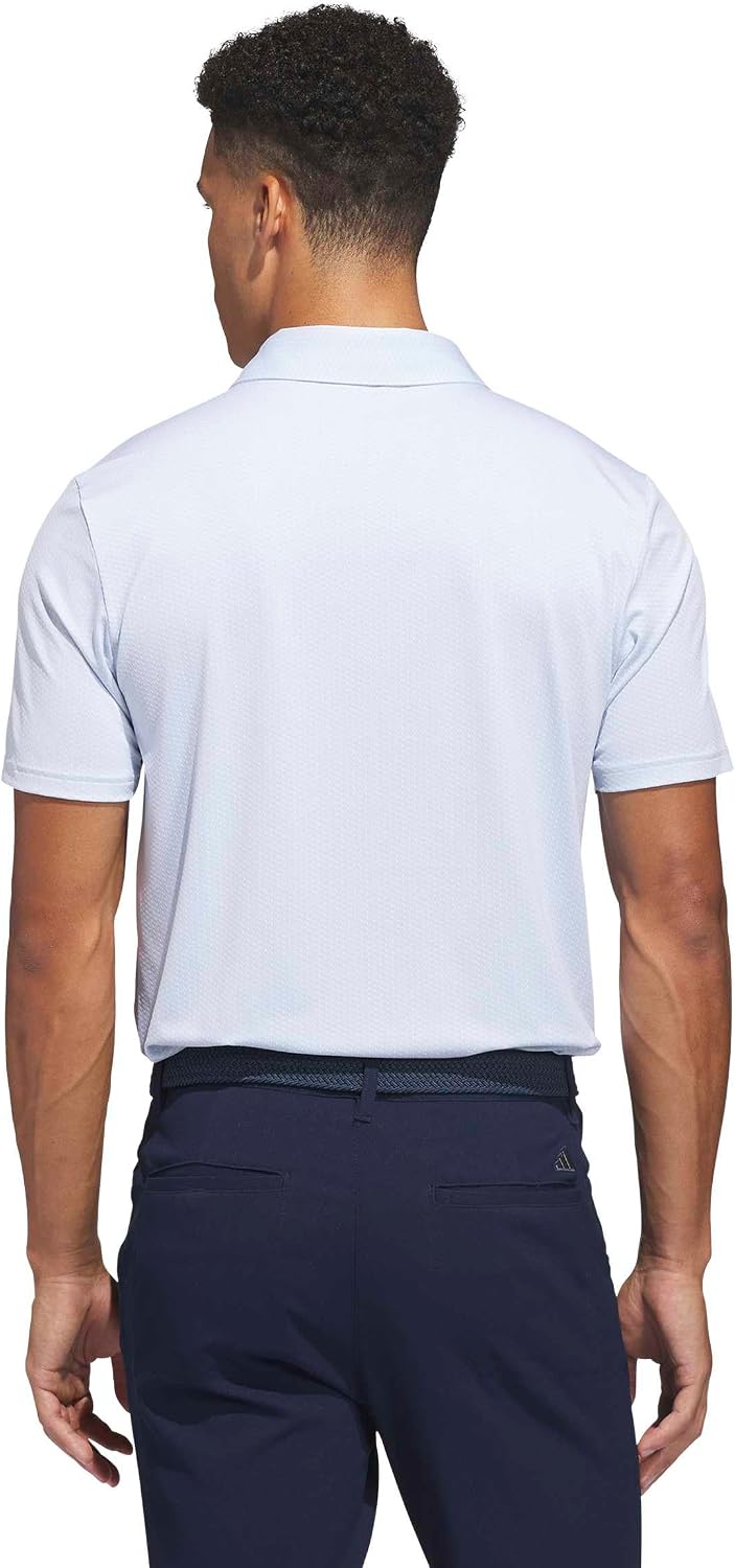 adidas Mens Performance Textured Polo Shirt